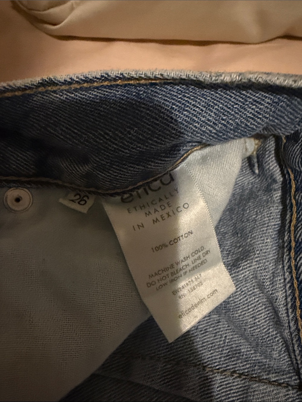 Etica Light Blue Wide Leg High-Rise Jeans - Picture 3 of 3